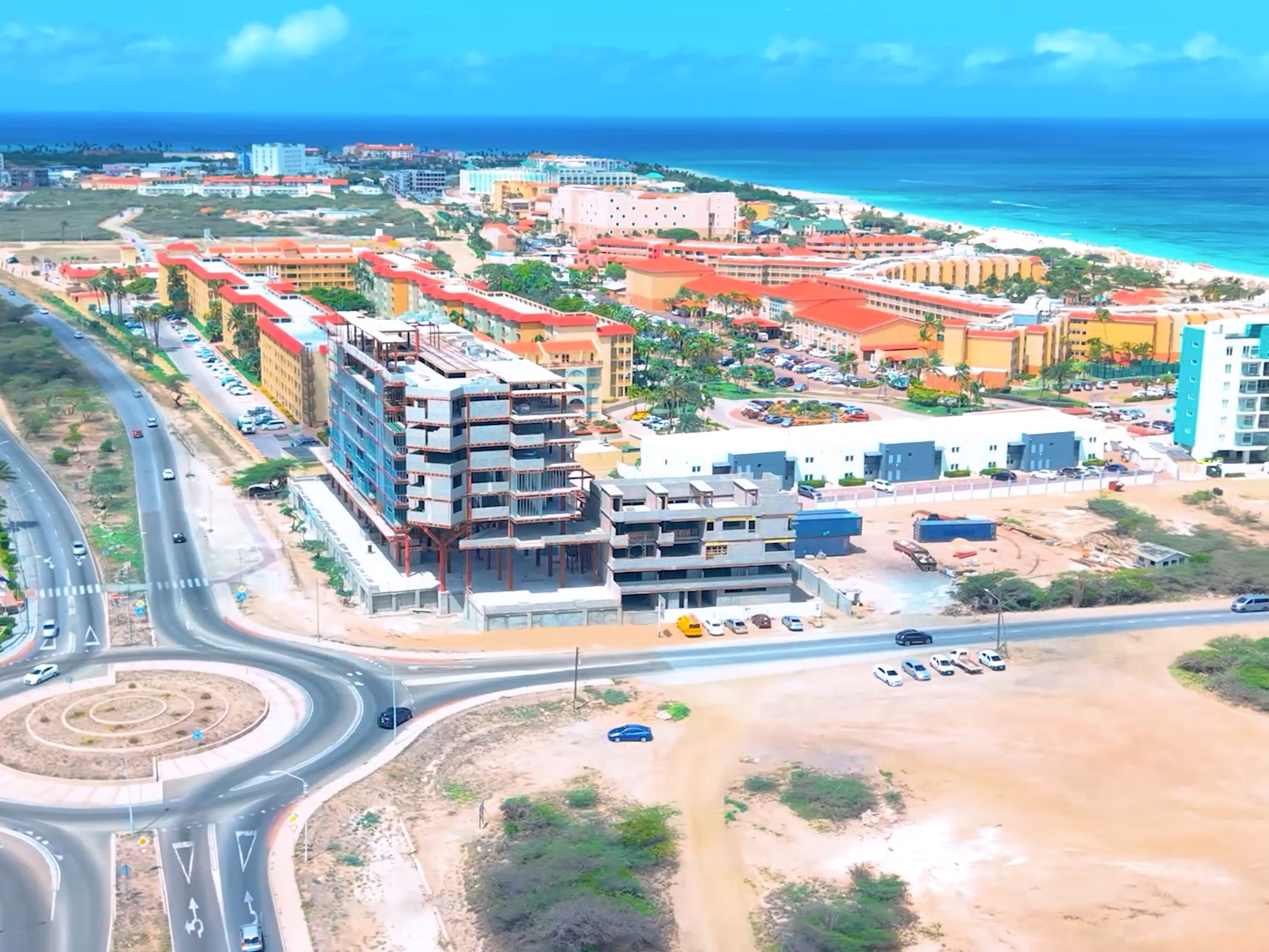 Stork Club Residences under construction, near Eagle Beach
